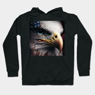 USA, Bald Eagle, America, American Flag, Hoodie